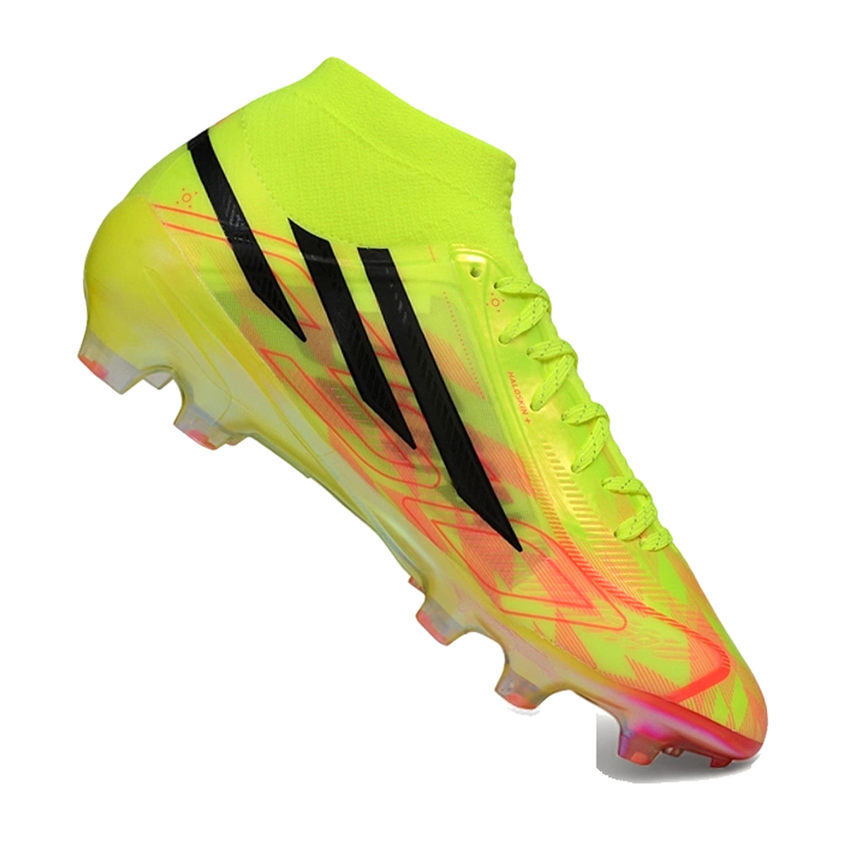 F50 Hyperfast Elite Laceless TF Amarillo Verde Naranja