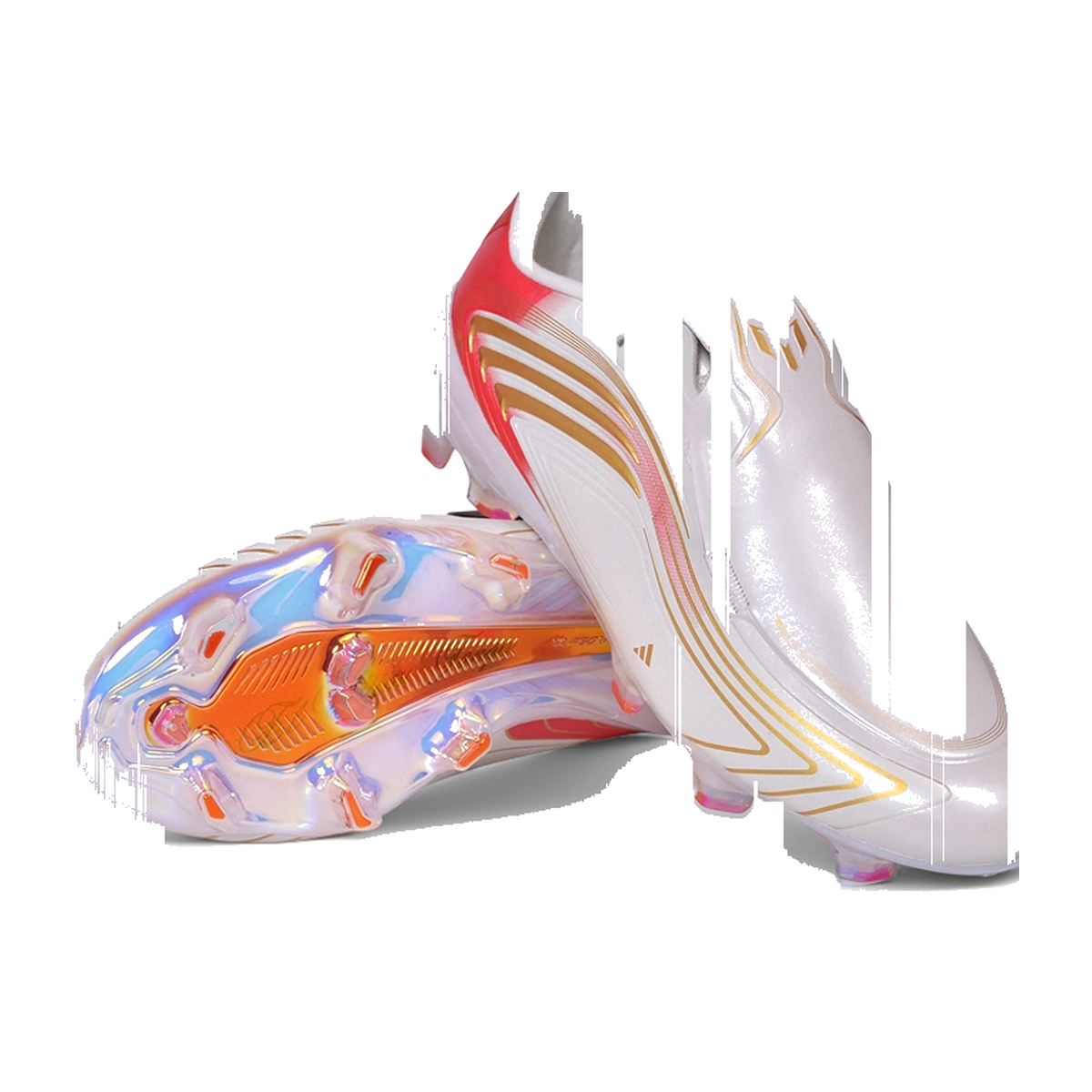 F50 Elite Laceless FG Rojo Naranja Dorado