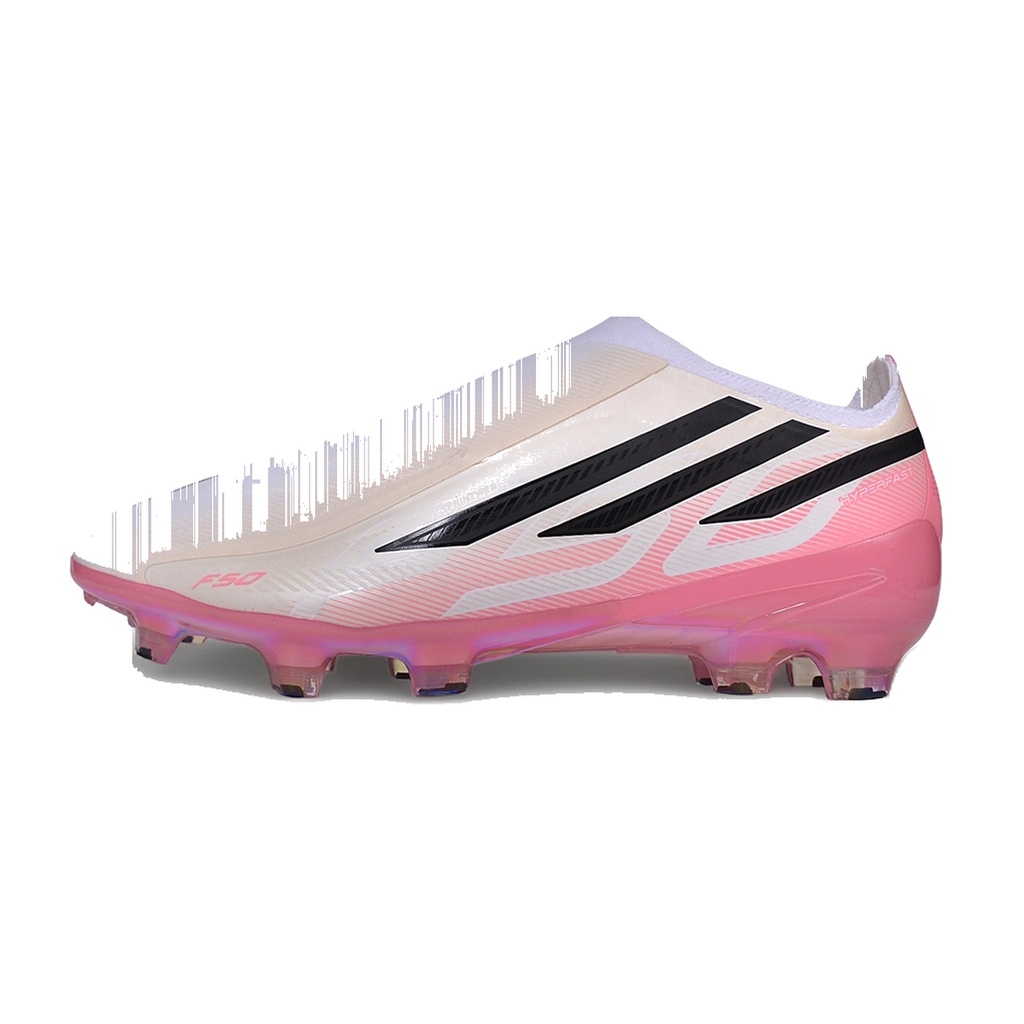 F50 Hyperfast Elite Laceless FG Rosa Rojo Negro