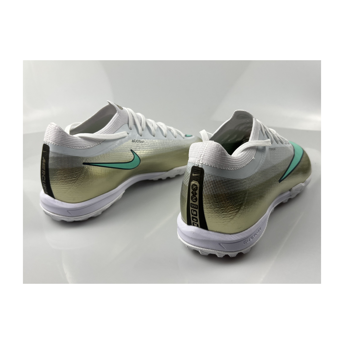 Mercurial Vapor XV Elite TF Blanco Dorado Verde
