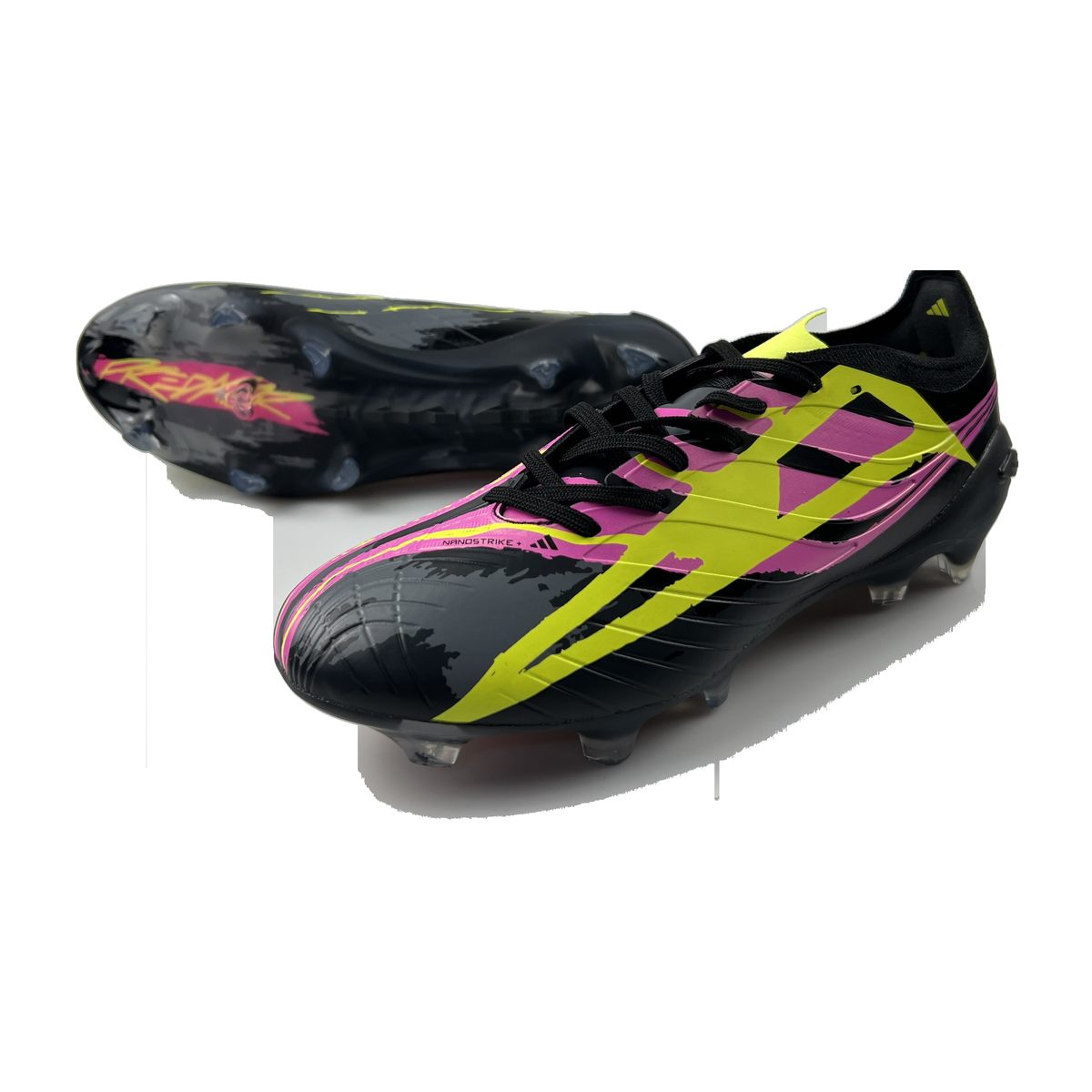 Predator 27 Elite Tongue FG Negro Amarillo Rosa