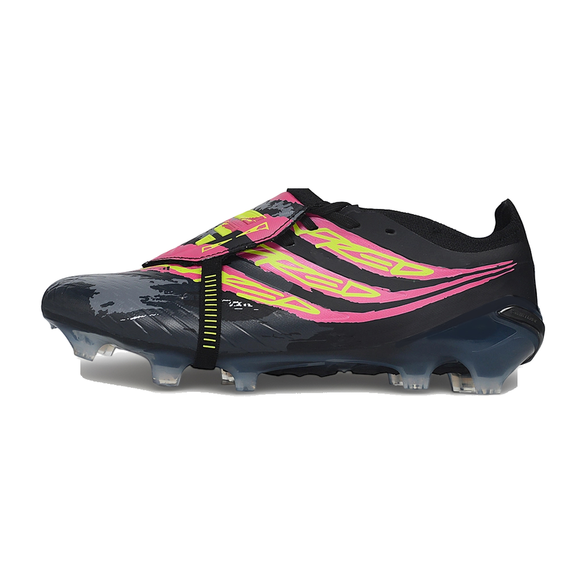 Predator 27 Elite Tongue FG Negro Azul Rosa