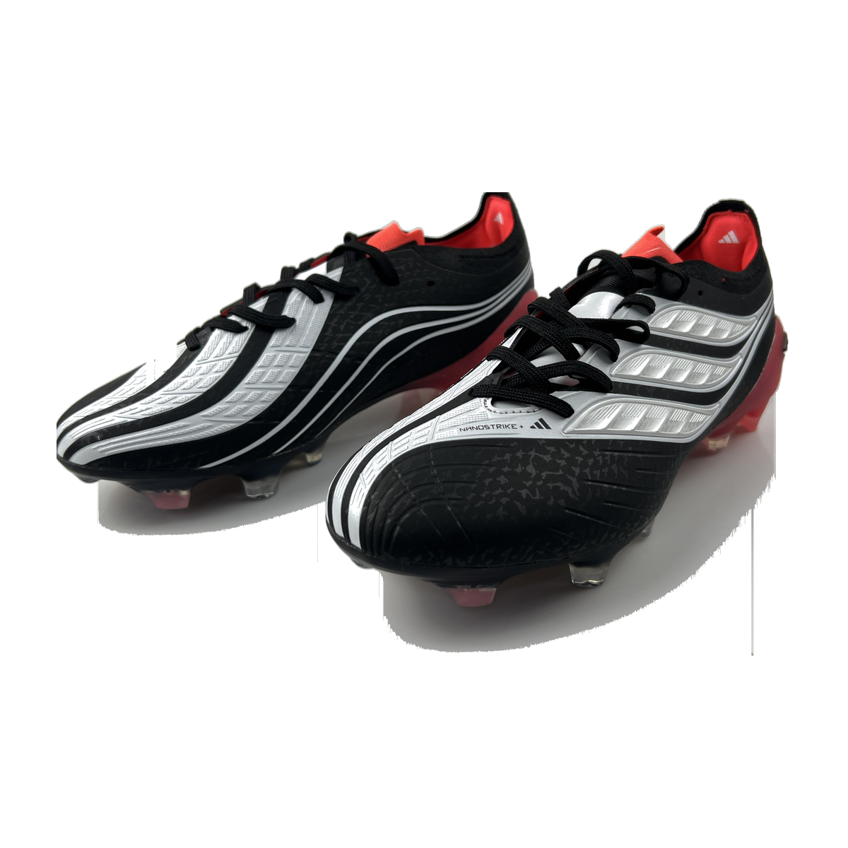 Predator 27 Elite Tongue FG Negro Rojo Gris