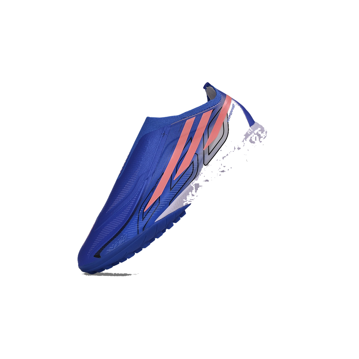 F50 Elite Laceless TF Azul Naranja Blanco