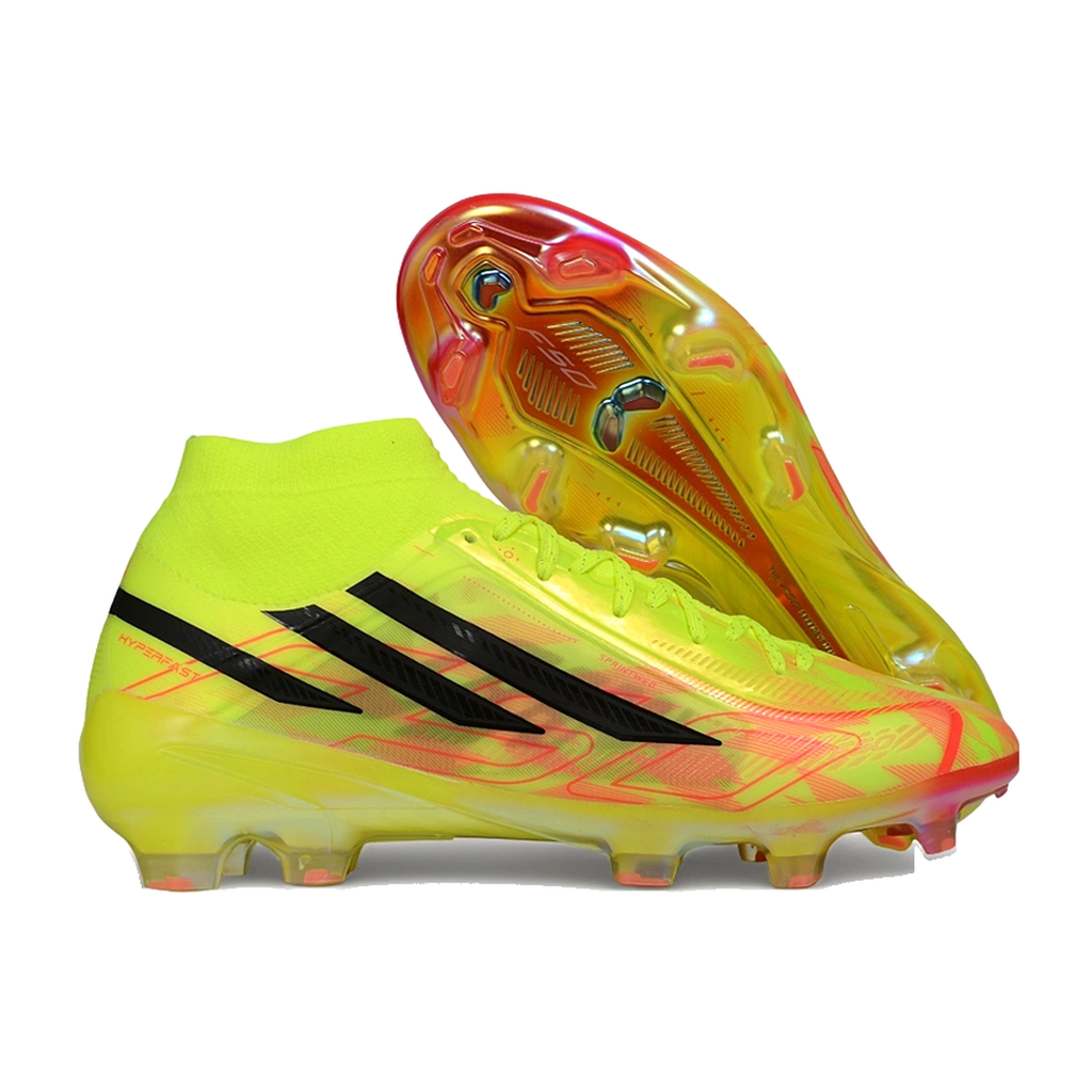 F50 Hyperfast Elite Laceless TF Amarillo Verde Naranja