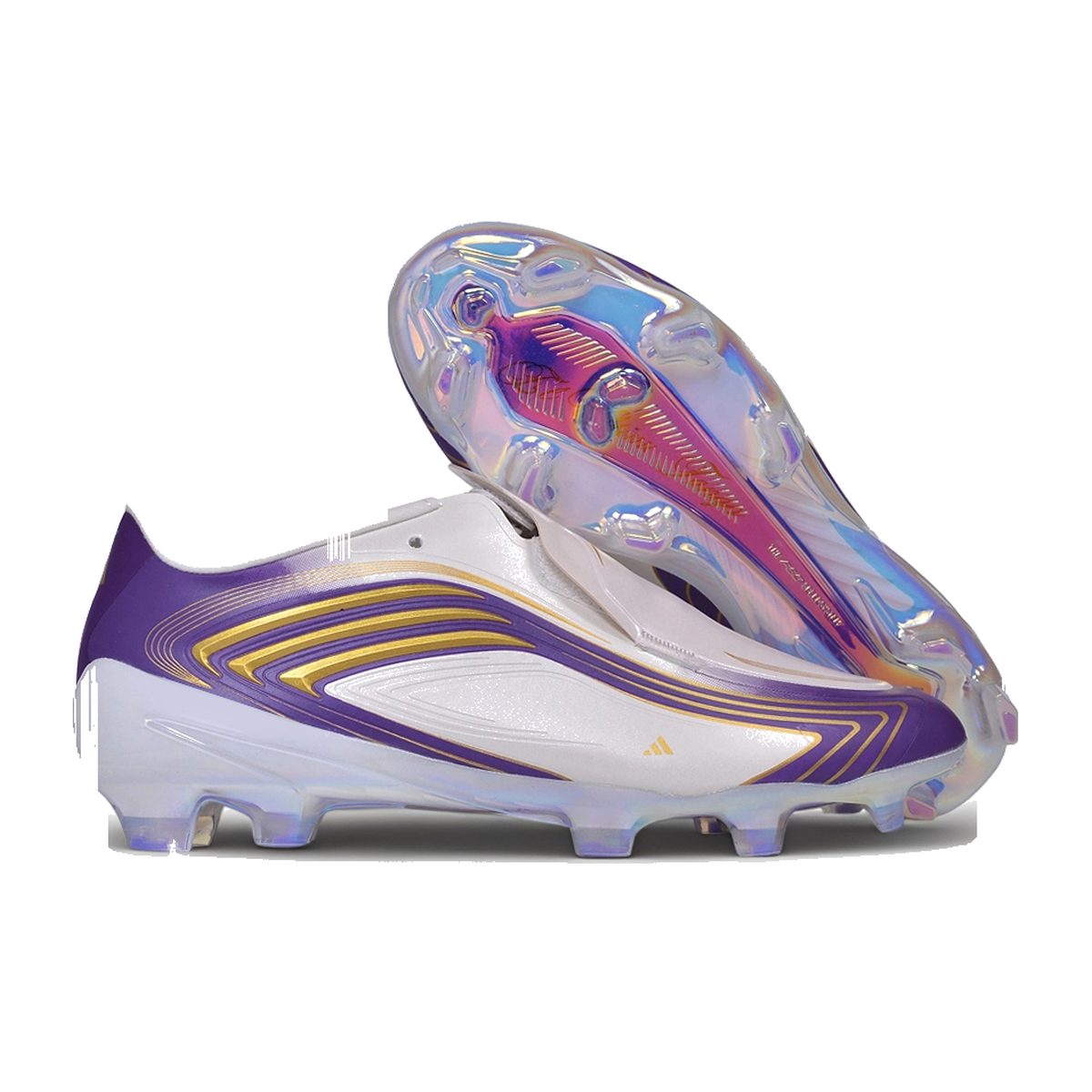 F50 Elite Laceless FG Violeta Dorado Rosa