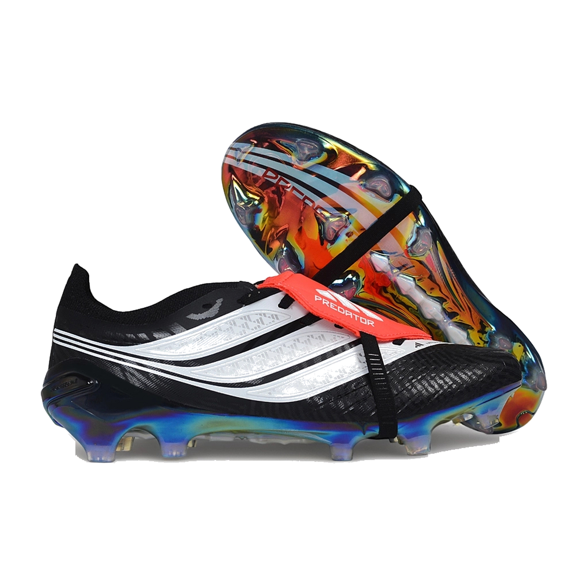 Predator 27 Elite Tongue FG Negro Azul Rojo