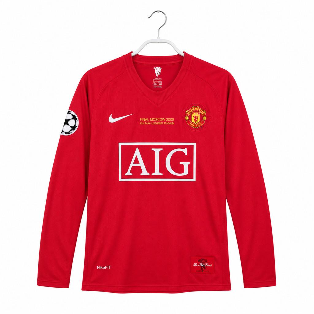 Manchester United Manga Larga Ronaldo 2008
